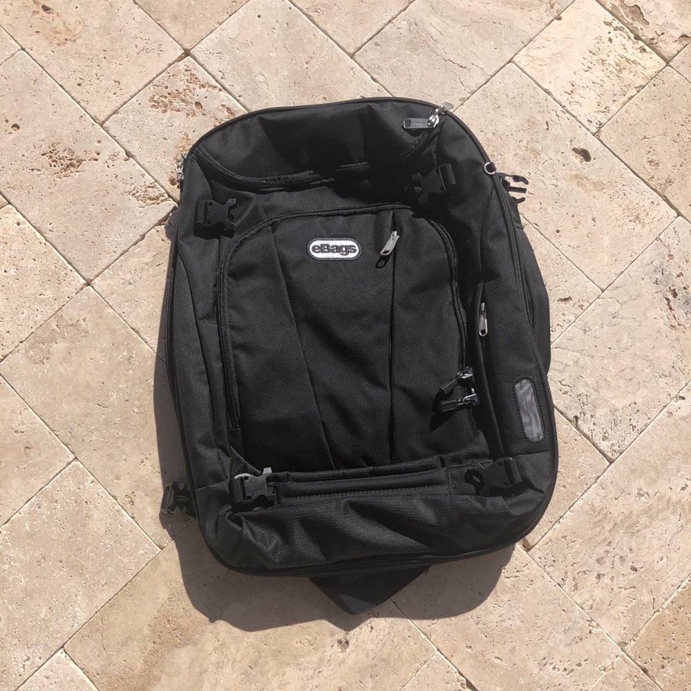 eBags Black Travel Backpack